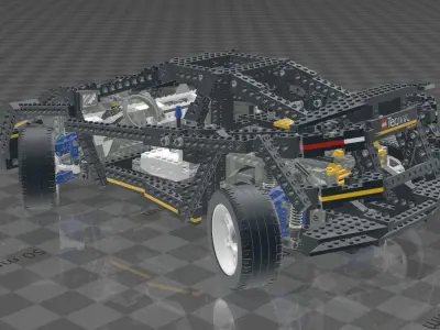 LEGO TECHNIC SUPER CAR 8880 3D print model