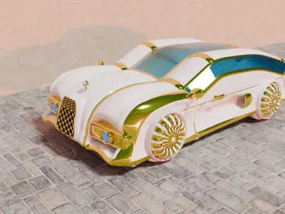 Fantasy car 3D model