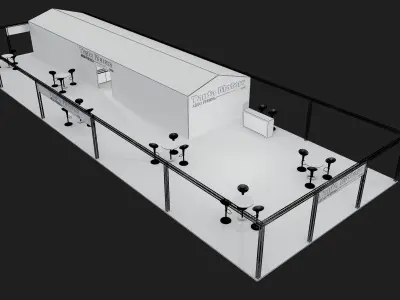Booth Exhibition Stand a399d 3D model