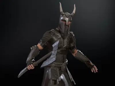 VikingM Low-poly 3D model