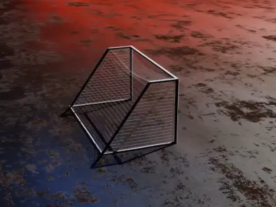 Football Net 3d model Free low-poly 3D model