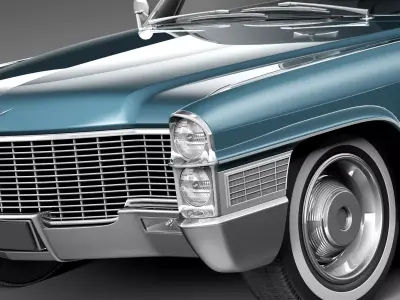 Cadillac DeVille 1965 Convertible 3D model