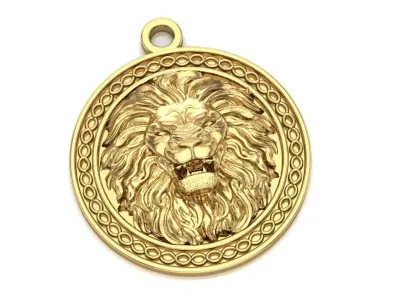 Lionhead Pendent 3D print model