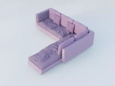 Buxtone Luvua Sofa 3D model