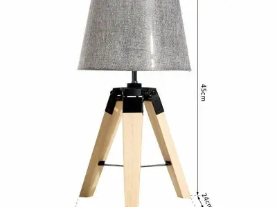 Mesquite Tripod Table Light Lamp 3D model