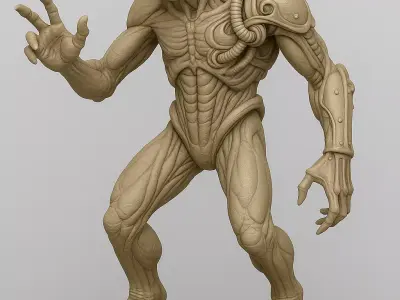Bio-Engineer Genetic Alien Sculptor 3D Printable STL 3D print model