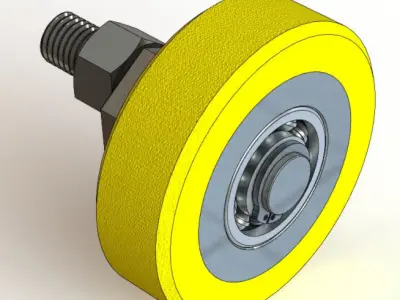 Eccentric Wheel for Hydroulic Elevator 3D model