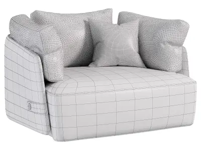  Veronica Armchair By Gamma 3D model