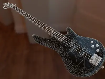 Ibanez Bass Guitar  Low-poly 3D model