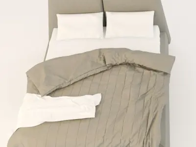 Nakts Mebeles Twins bed 3D model