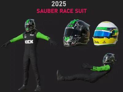 F1 Sauber Race Suit 2025  3D model