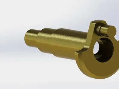 Crankshaft brass fitting 3D model