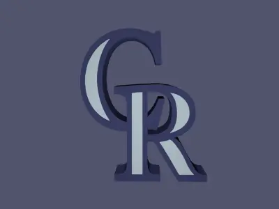 Colorado Rockies Team Logo 3D model