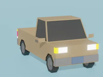 Low Poly Vehicle Pack Lite Low-poly 3D model