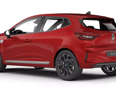Renault Clio Hybrid 2024 3D model