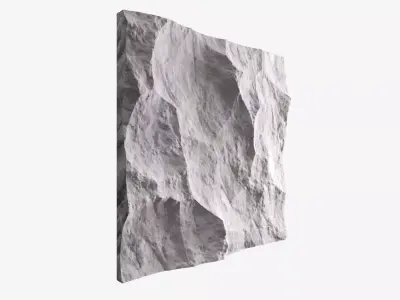 131-RockPanel piece of rock 3D model