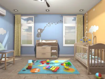 Baby Room 3D model