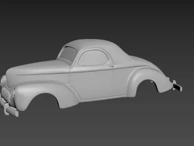 Willys Coupe 1941 Body For Print 3D print model