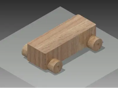 Old Toy Car 3D model