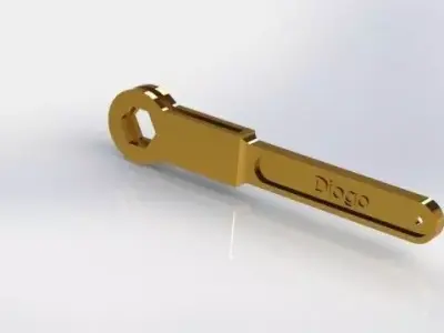 Chave 26 mm key 26mm Free 3D model