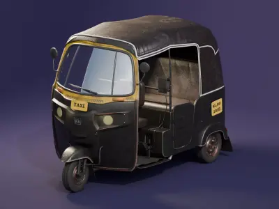 Indian autorickshaw  3D model