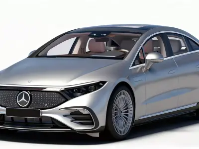 High-Detail Mercedes Benz EQS 3D model