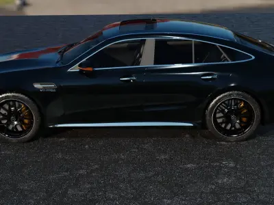 Mercedes Benz AMG GT63  Interior Native Blender Model 3D model
