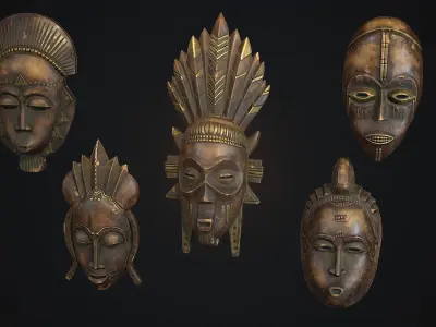 African mask collection