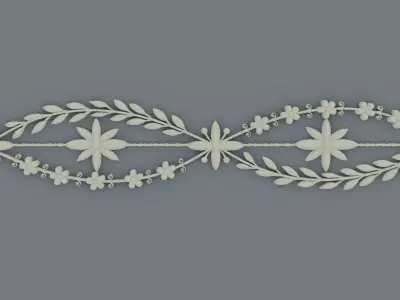 ornament baroque V4 3D model
