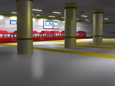 underground subway  3D model