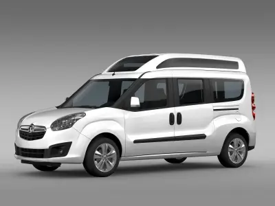 Vauxhall Combo Tour H2L2 2015 3D model