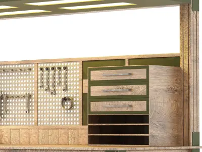 Work Bench 01 3D model