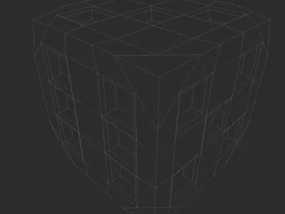 Red Playing Dice 3D model