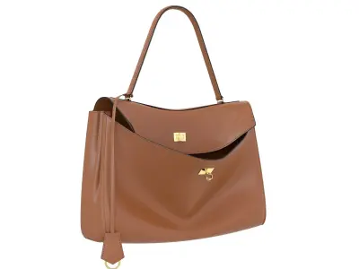 Balenciaga Rodeo Bag Brown Low-poly 3D model