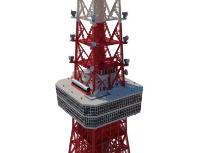 Tokyo Tower 3D model