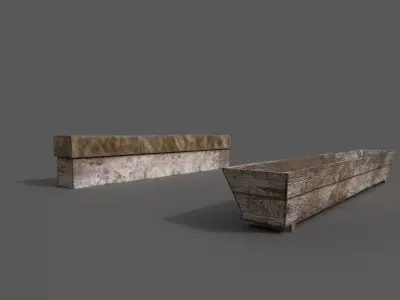 Horse trough 3D model