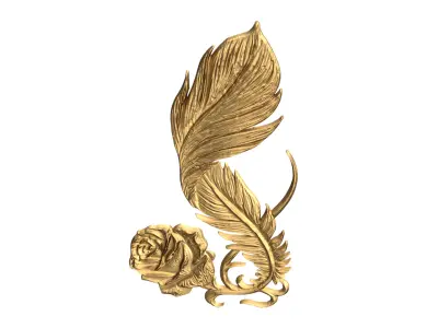 Classic decor ornament carved 61 3D model