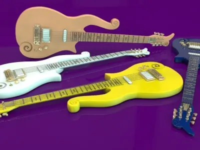 Prince Cloud Guitar 3D model