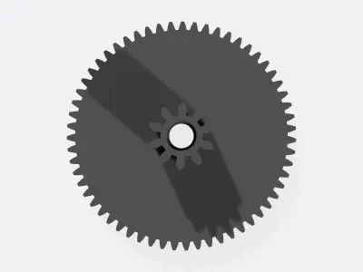 Tooth gear 3D print model