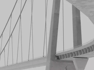 Norway Bridge - Halogaland 3D model