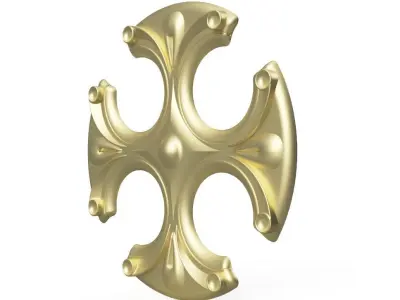 Carved rosette model  Free 3D print model