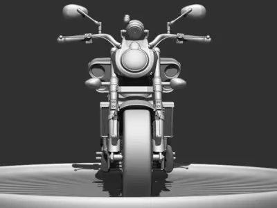 Yamaha V-Max 3D print model