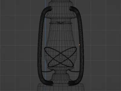 Lamp game-ready old Free low-poly 3D model
