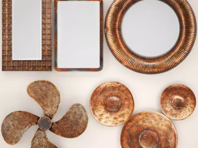 Copper collection for walls 2 3D model