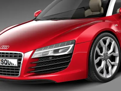 Audi R8 Spyder V10 2014 3D model
