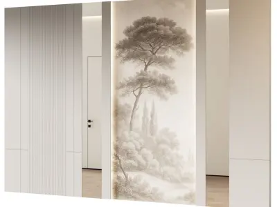 Decorative V46 Wall Panels 3D model