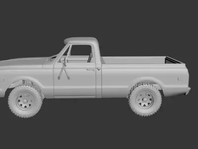 CHEVROLET K20 1972 3D print model