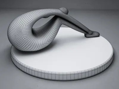 modern Abstract sculpture 06 3D model