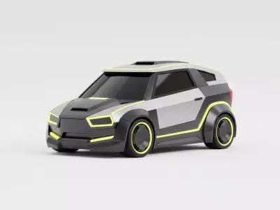 Cyber Concept SUV 3D Model Low-poly 3D model by Choco-Bear