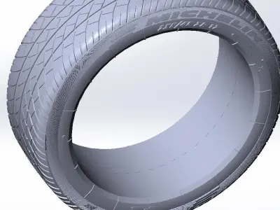  Michelin F1 tires 3D model